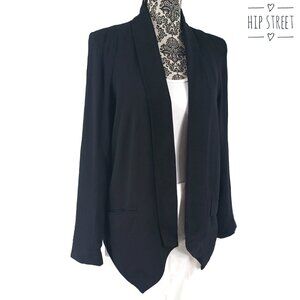 CARTONNIER ANTHROPOLOGIE Open Point Front Shawl Collar LS Jacket XS